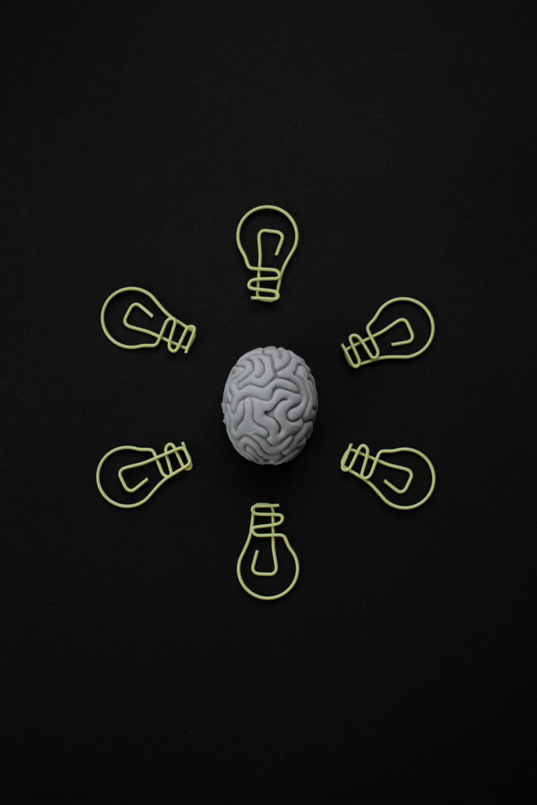 Illustration of the brain representing attention, executive functioning, and ADHD